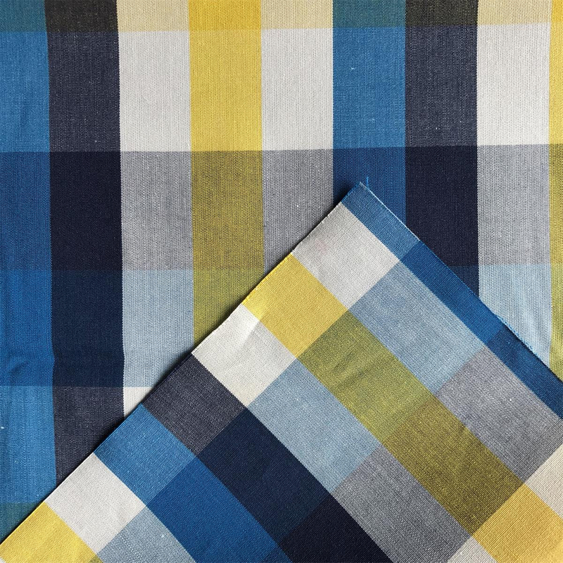 Cotton Yarn Dyed Fabric by compact yarn 100 cotton yarn dyed poplin