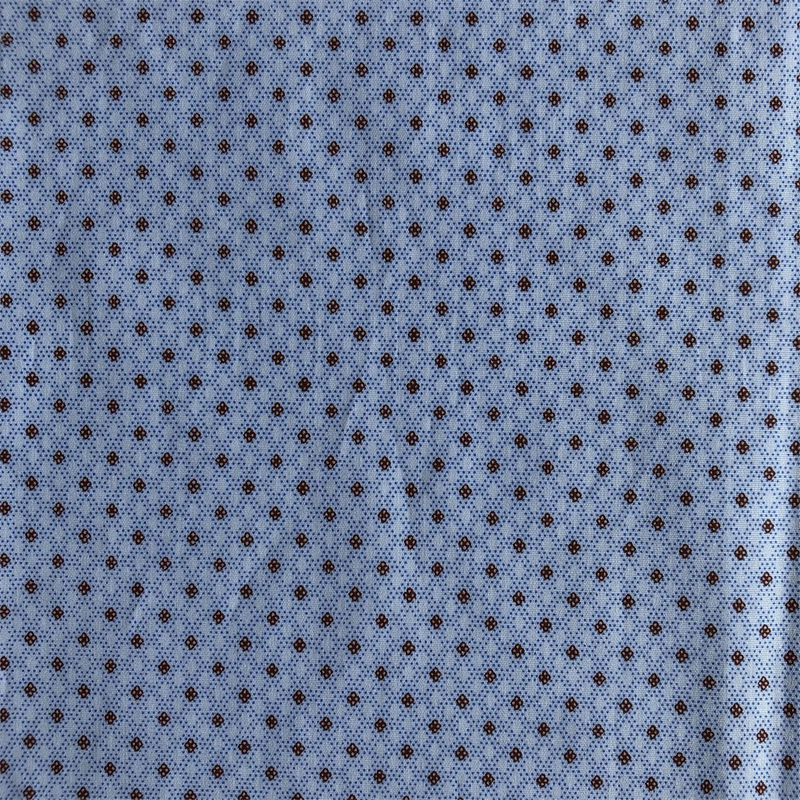 Cotton Spandex Fabric by compact yarn for men's casual shirts 98% cotton 2% spandex poplin printed shirts woven elastic fabric