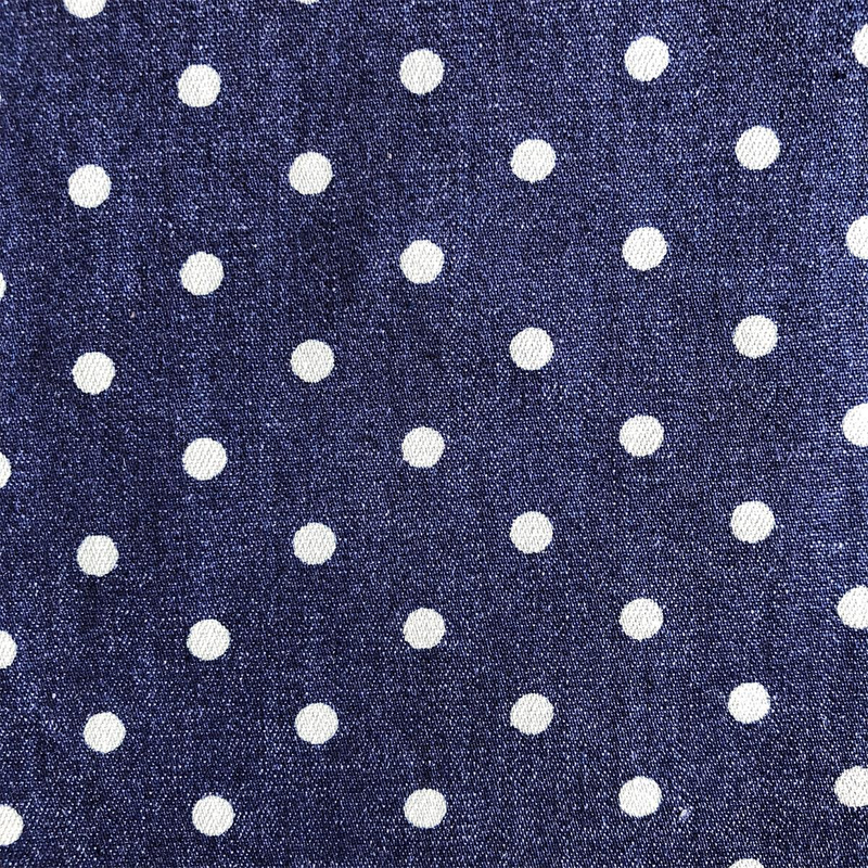 Denim Fabric by indigo yarn woven for men's casual shirts 100% cotton twill denim discharge printed shirts woven fabric