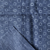 Linen Cotton Fabric for men's shirts 55% linen 45% cotton printed chambray shirts woven fabric