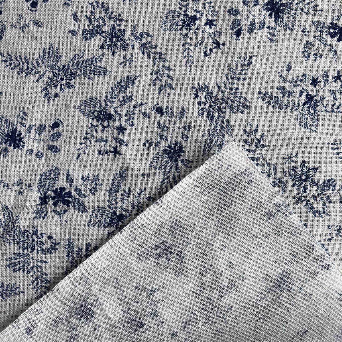 New pattern Linen Cotton Fabric by blended yarn woven for men's casual shirts 55% linen 45% cotton printed shirts woven fabric