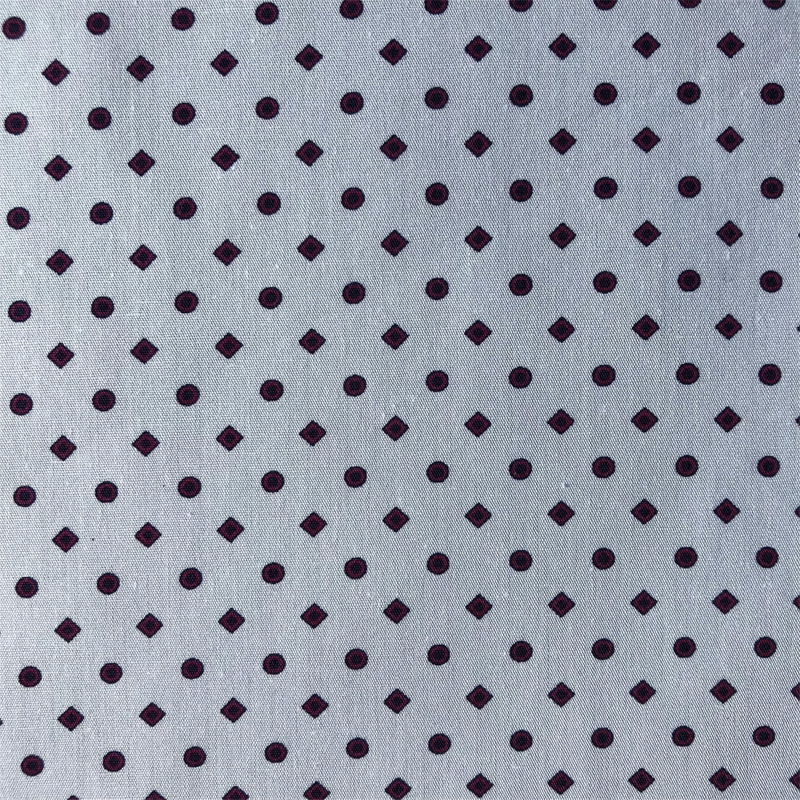 Sun-rising Textile Cotton Printed fabric 50S compact yarn soft men's shirts 100% cotton poplin printed shirts woven fabric