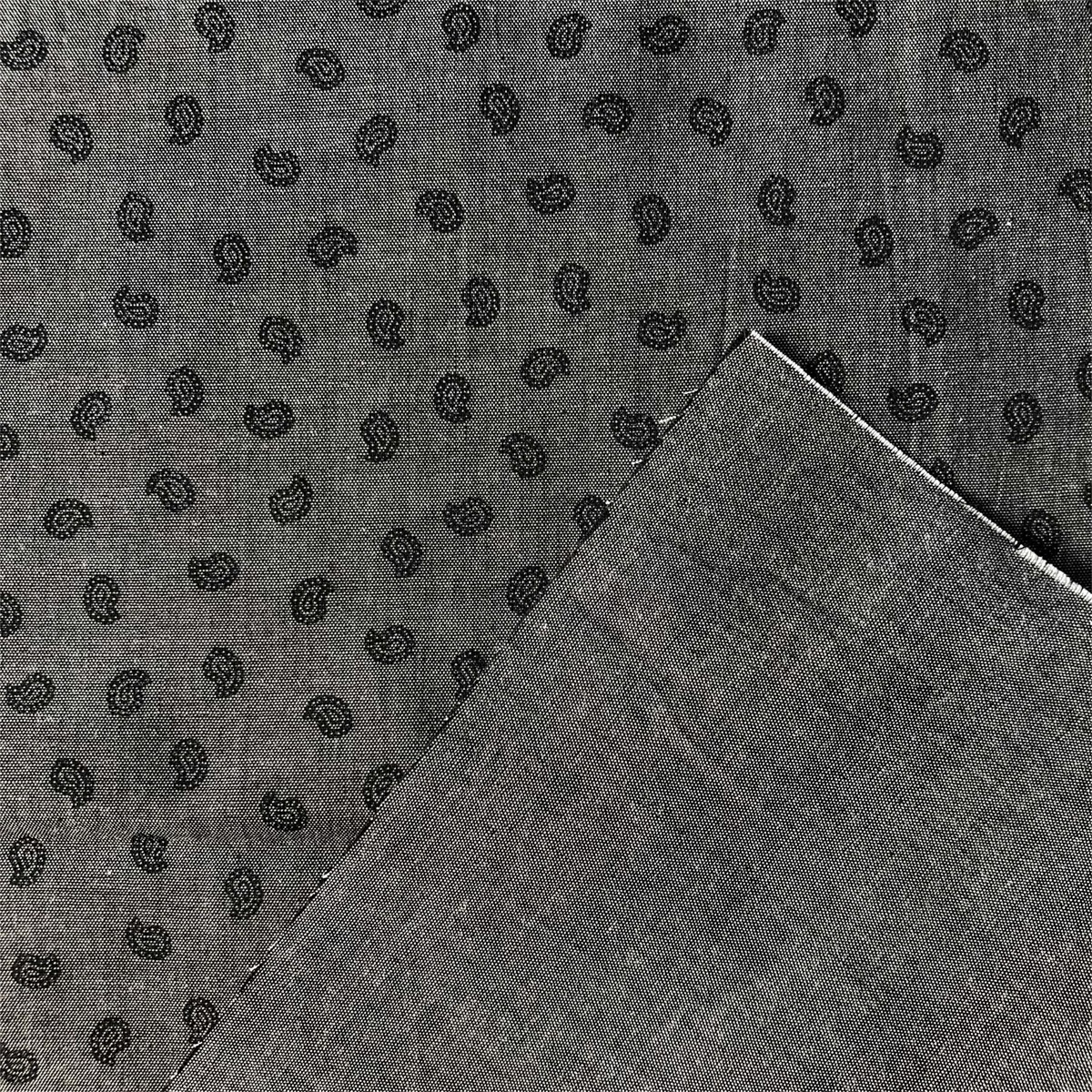 High quality Eco-friendly Cotton Fabric for men's shirts 100% cotton printed on yarn dyed chambray plain woven shirts fabric