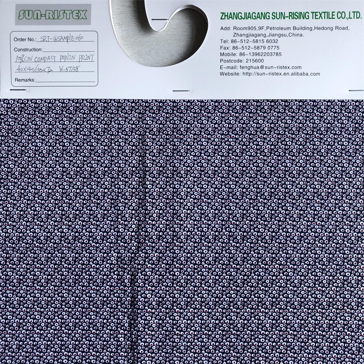 Sun-rising Textile Cotton fabric for men's shirts 100% cotton poplin printed shirts woven fabric soft comfortable