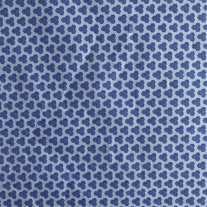 New fashionable pattern Spandex Fabric by compact yarn 98% cotton 2% spandex poplin printed shirts woven stretchy fabric