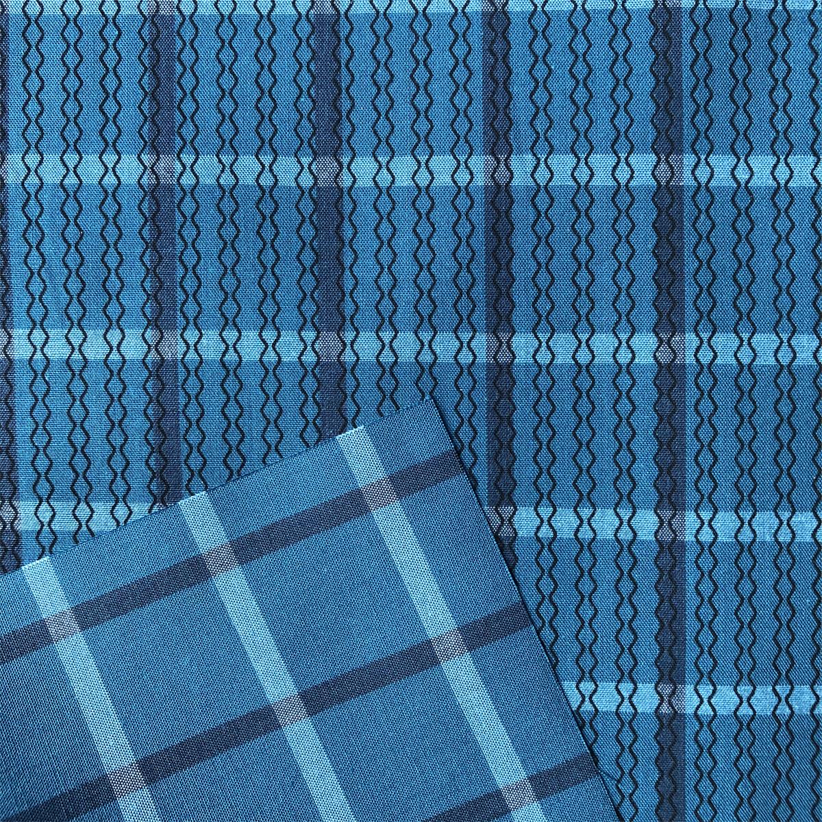 Customized pattern Cotton Fabric for mens casual shirts 100 cotton printed on yarn dyed plain check woven shirts fabric