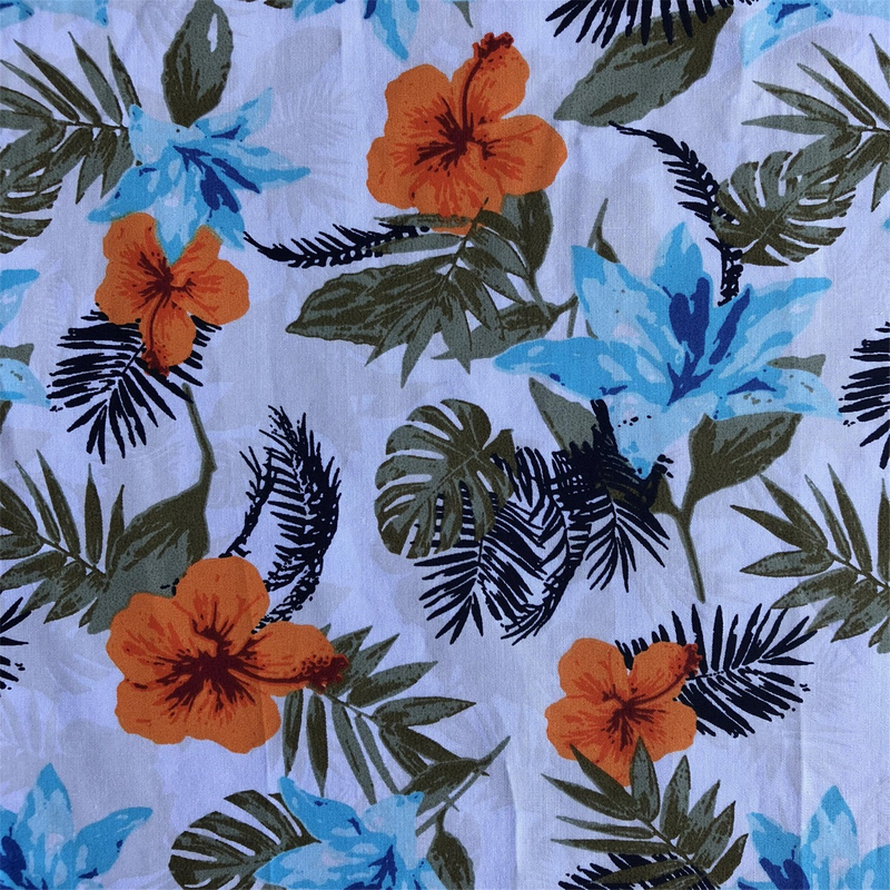 Sun-rising Textile Cotton fabric for men's casual shirts 100%cotton poplin printed shirts woven fabric soft touch