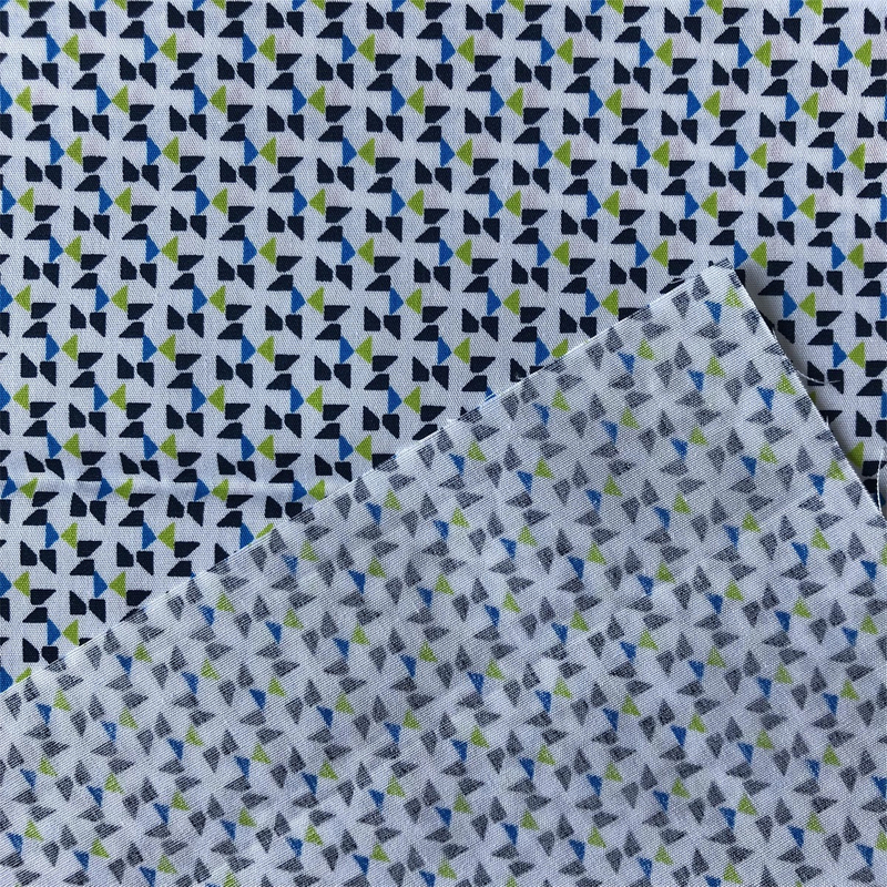 Sun-rising Textile Cotton Printed fabric 50S compact yarn soft men's shirts 100% cotton poplin printed shirts woven fabric