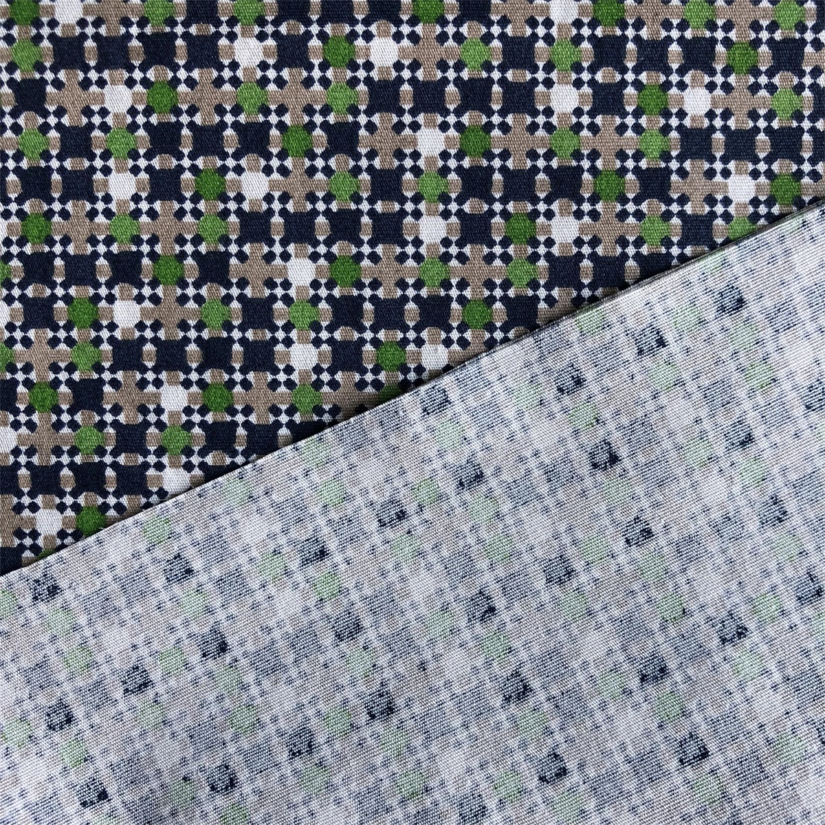 High quality Eco-friendly Spandex Fabric by compact yarn 98% cotton 2% spandex poplin printed shirts woven stretchy fabric