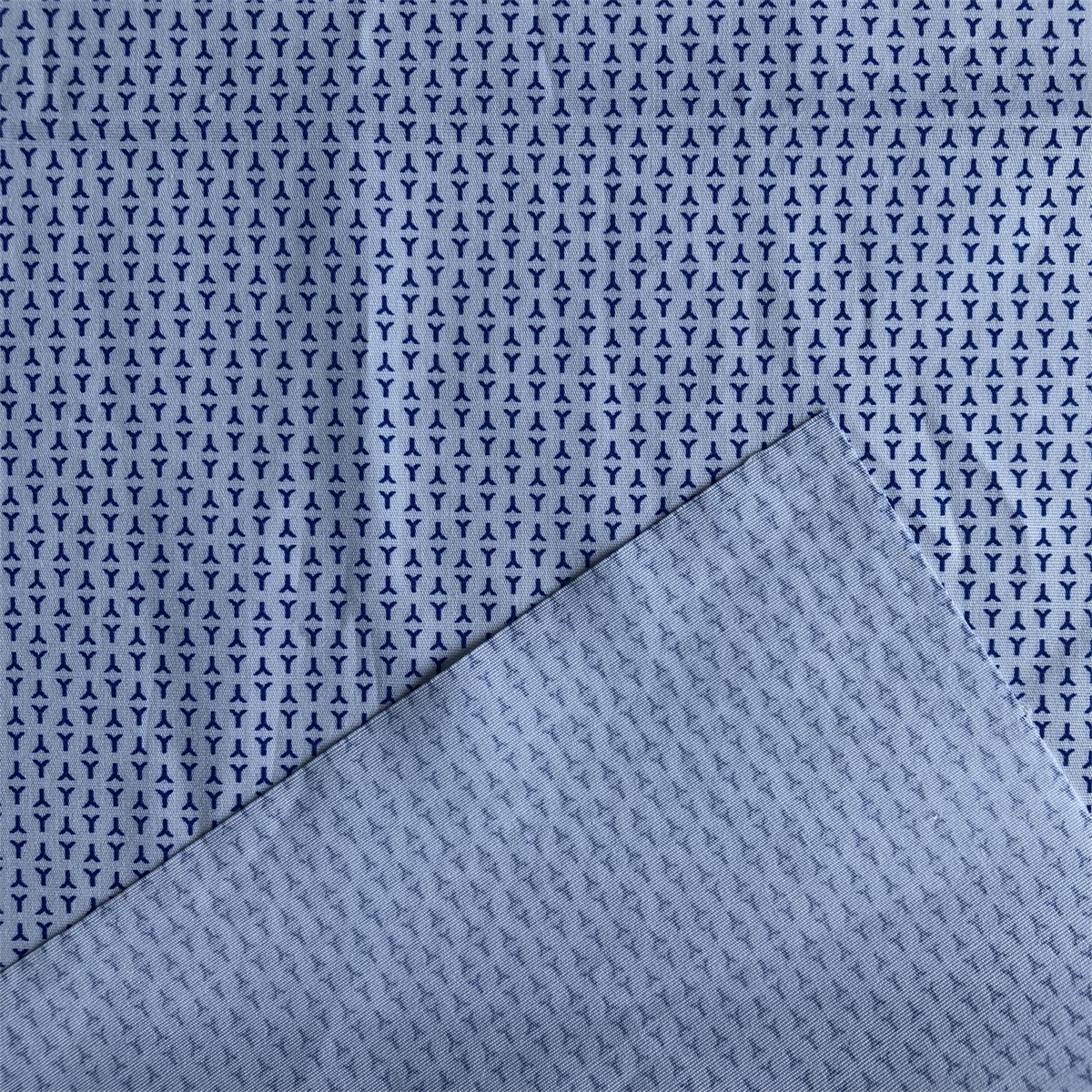Cotton Spandex Printed Fabric by compact yarn for men's shirts 98% cotton 2% spandex poplin printed shirts woven stretchy fabric